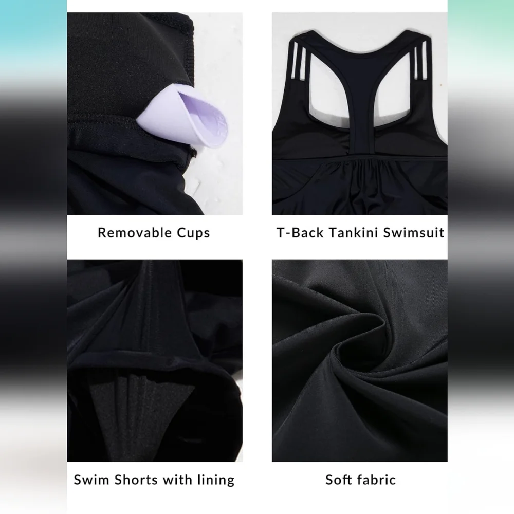 HOLIPICK 2 Piece Tankini Swimsuit - Picture 5 of 10